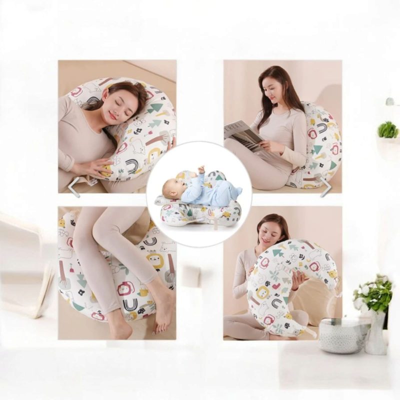 Newborn Nursing Feeding Pillow, Breastfeeding Pillows with Removable Cover, Infant Support for Baby and Mom Cradle 0-24 Months - Image 3