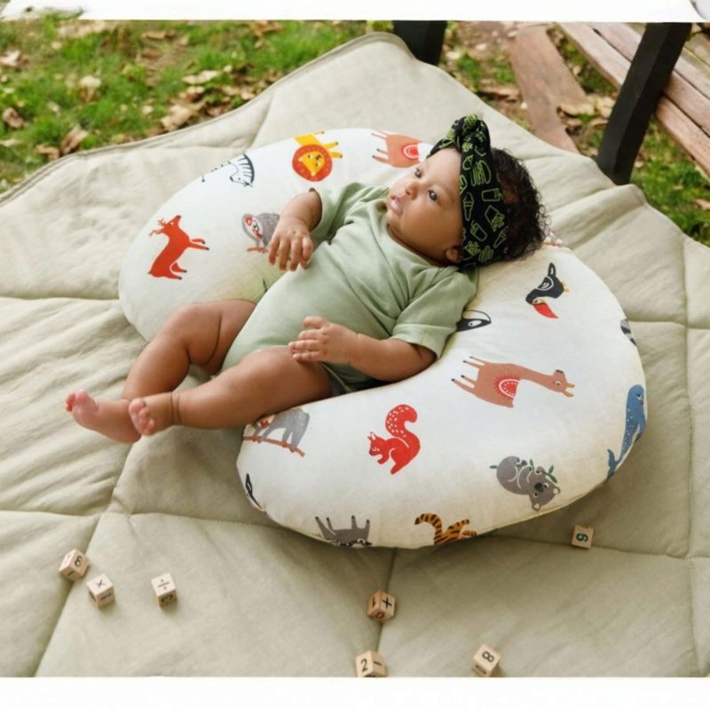 Newborn Nursing Feeding Pillow, Breastfeeding Pillows with Removable Cover, Infant Support for Baby and Mom Cradle 0-24 Months - Image 2
