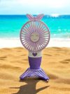 USB Rechargeable 3 speed Mini Portable Hand Fan With Noise Cancelling Design Battery Operated Personal Fan for Women, Office, Travel, Mini USB Desk Fan for Home, Kitchen, Dining Room