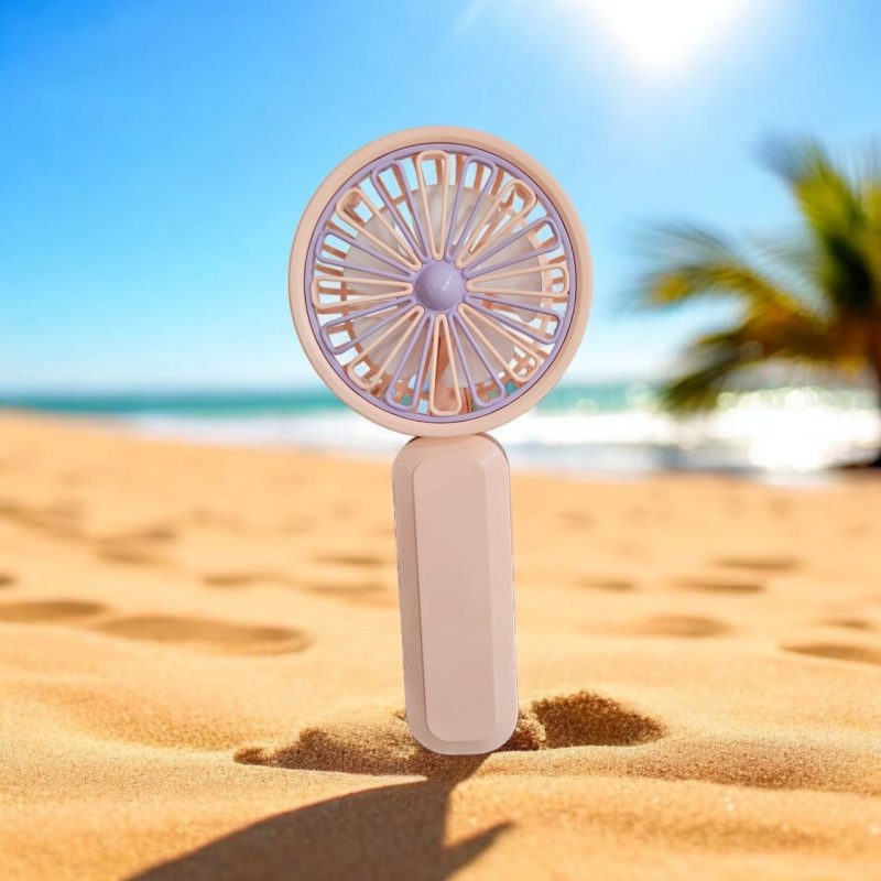 USB Rechargeable 3 speed Mini Portable Hand Fan With Noise Cancelling Design Battery Operated Personal Fan for Women, Office, Travel, Mini USB Desk Fan for Home, Kitchen, Dining Room - Image 2
