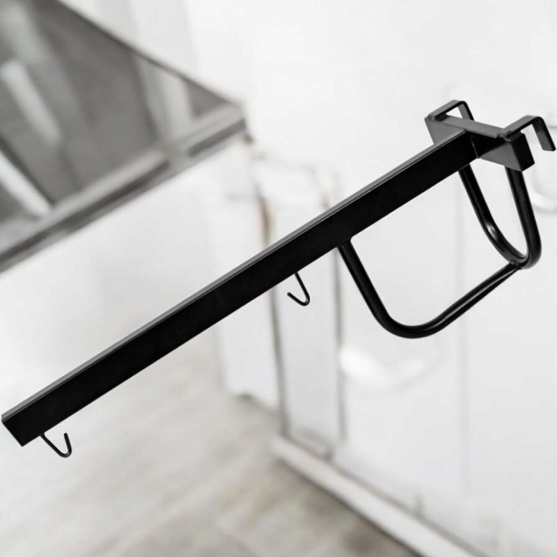 New Born Baby Window Cradle Hanger Rod | Weight Capacity Up to 20Kg | Age from 0-24 Months | Round Molded Cradle Hanger (Black) Iron