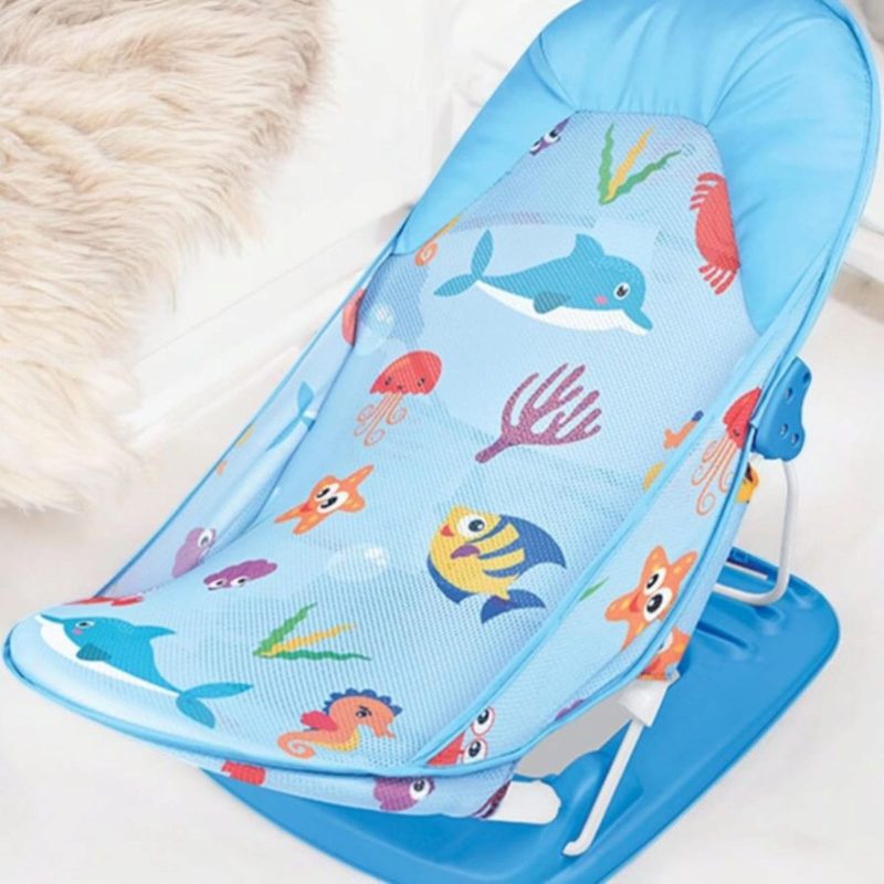 Baby Bather for Newborn and Infants, Compact and Foldable, with Padded Cushion for Baby, Safety Anti Slip Rubber-for Newborn - Image 2