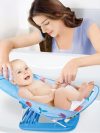 Baby Bather for Newborn and Infants, Compact and Foldable, with Padded Cushion for Baby, Safety Anti Slip Rubber-for Newborn