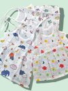 Muslin Frock Knot for Newborn Baby Girl – Adjustable Knot Style Cotton Dresses for Girls pack of 3