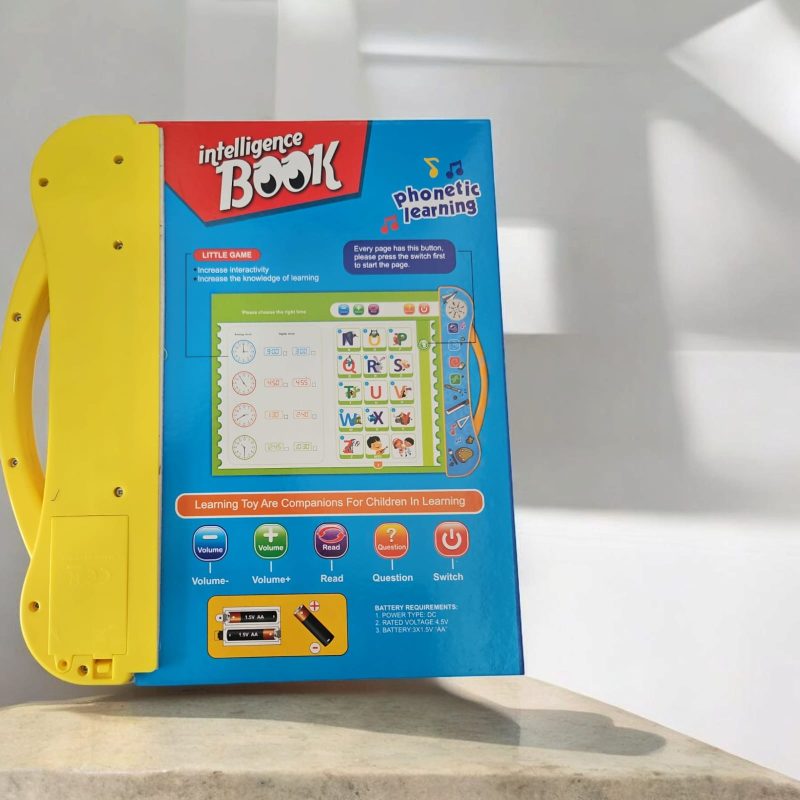 Intelligence Study Book | Touch And Learn | Musical English Educational Phonetic Learning Book for 3 + Year Kids | Indian Made - Image 3