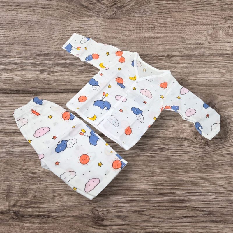 Organic Cotton Muslin Full-Sleeve Set - Image 6