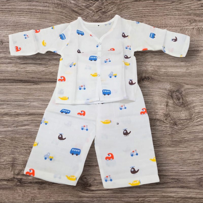 Organic Cotton Muslin Full-Sleeve Set - Image 5
