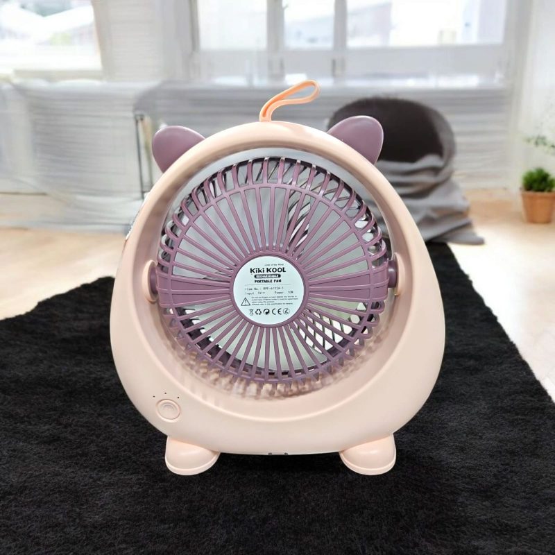 USB Rechargeable 3 speed Mini Portable Hand Fan With Noise Cancelling Design Battery Operated Personal Fan for Women, Office, Travel, Mini USB Desk Fan for Home, Kitchen, Dining Room