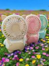 USB Rechargeable 3 speed Mini Portable Hand Fan With Noise Cancelling Design Battery Operated Personal Fan for Women, Office, Travel, Mini USB Desk Fan for Home, Kitchen, Dining Room