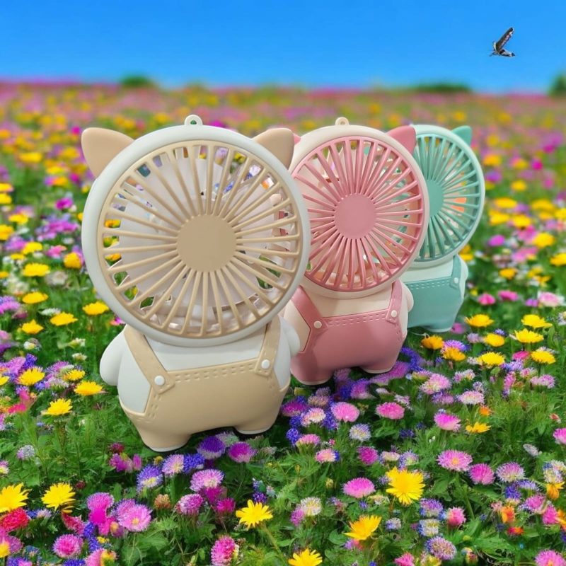 USB Rechargeable 3 speed Mini Portable Hand Fan With Noise Cancelling Design Battery Operated Personal Fan for Women, Office, Travel, Mini USB Desk Fan for Home, Kitchen, Dining Room