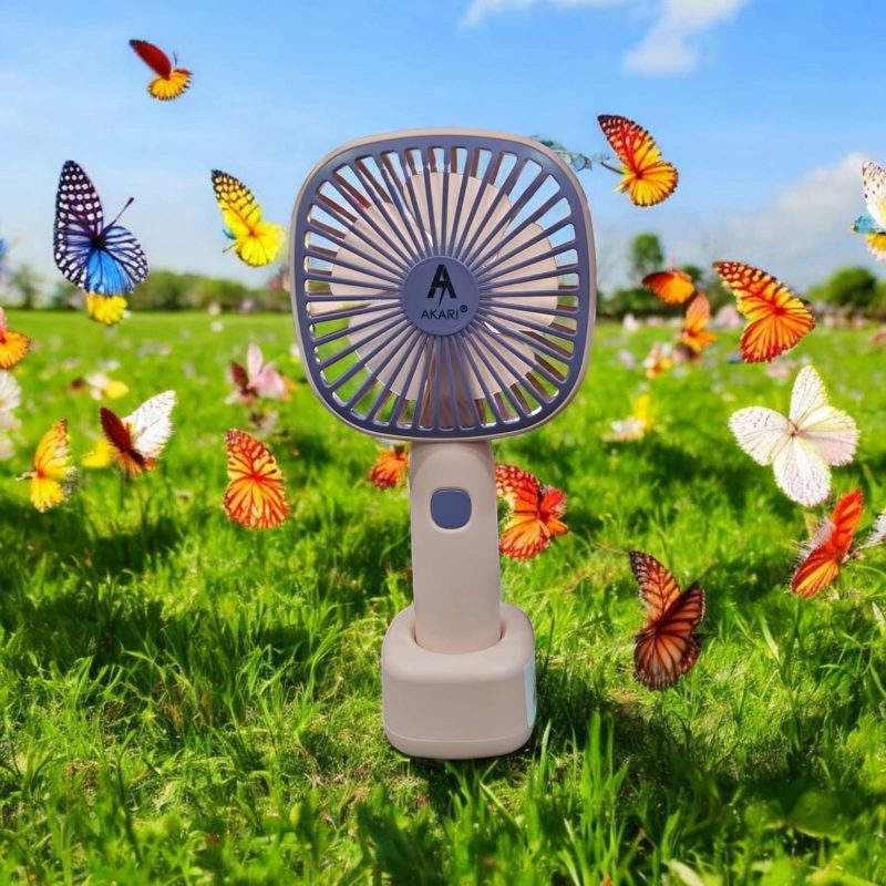 USB Rechargeable 3 speed Mini Portable Hand Fan With Noise Cancelling Design Battery Operated Personal Fan for Women, Office, Travel, Mini USB Desk Fan for Home, Kitchen, Dining Room - Image 2
