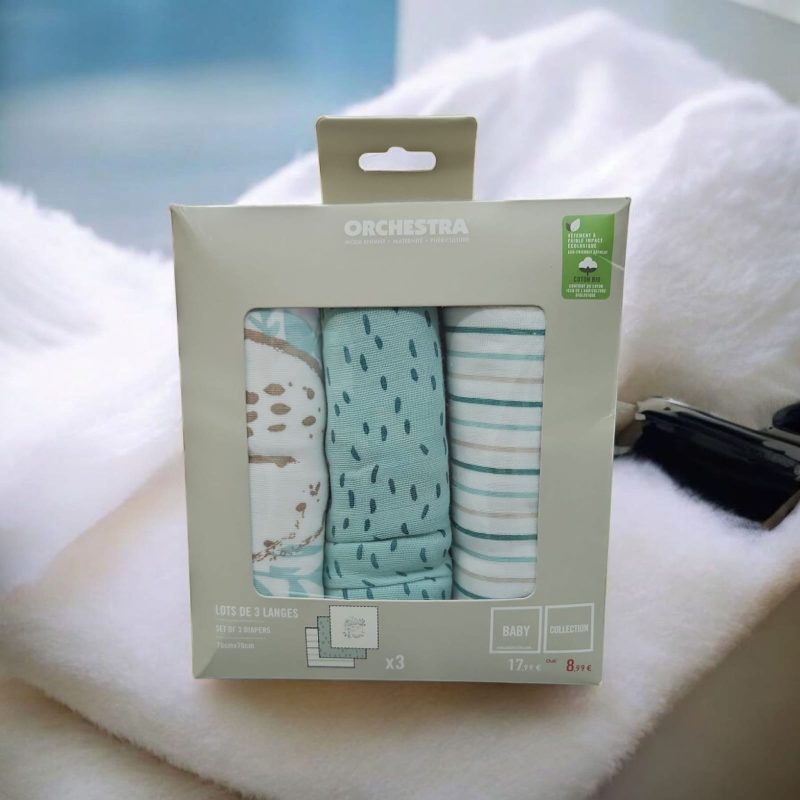 OFFER TOWEL 100% muslin Cotton towel/Baby Muslin Swaddle/Bath Towel(Pack of 3) (70 * 70 cm)