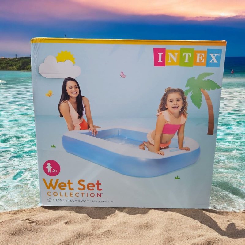 Premium INTEX bath Tub Inflatable Intex Pool square 166cm*100cm*25cm