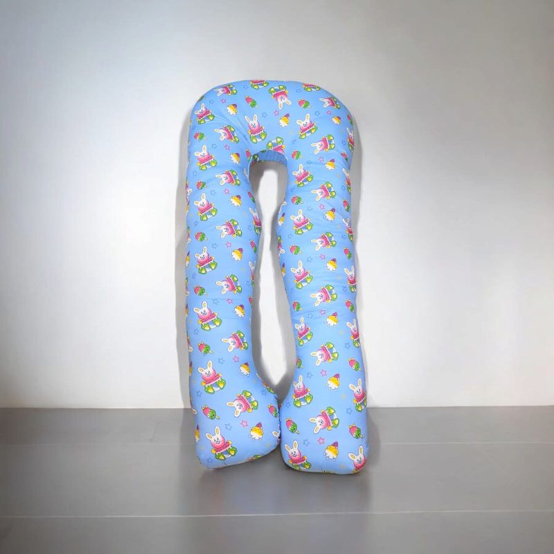 C Shaped Pregnancy Pillow | Maternity Pillow|100% Cotton Removable Covers| Pregnancy Sleeping Pillow - Image 4