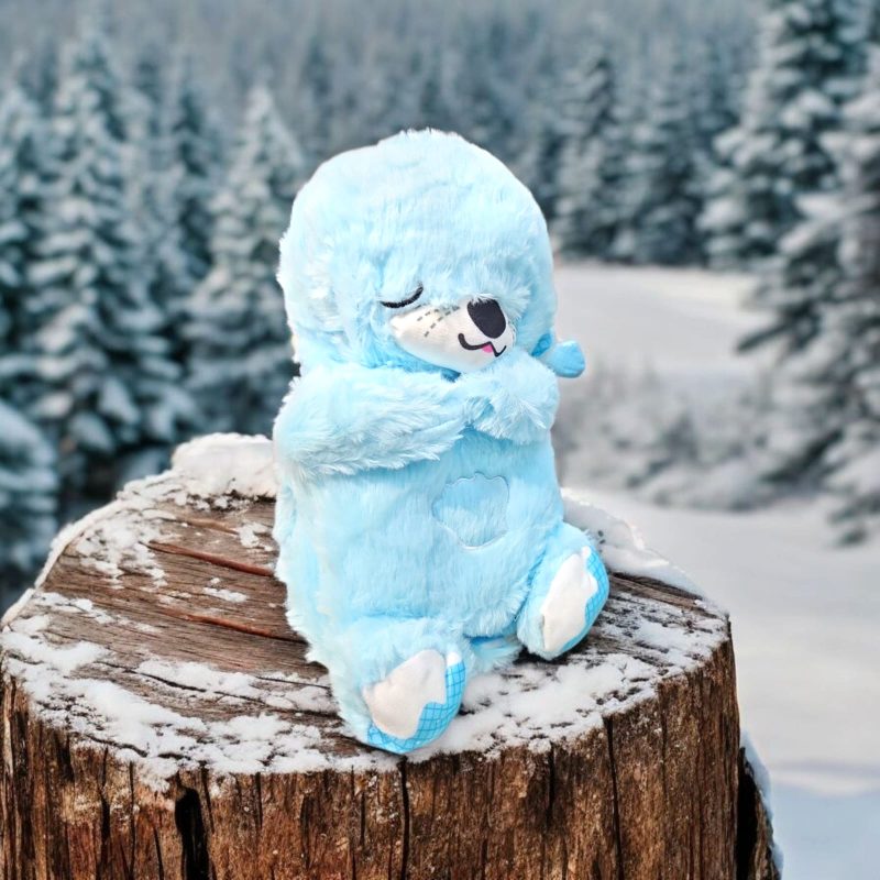 Breathing Teddy Otter Glowing Music for Baby Sensory Sleep Lights Rhythmic Simulation Plush for Babies Kids Soothing Sound and Décor Item - Image 4