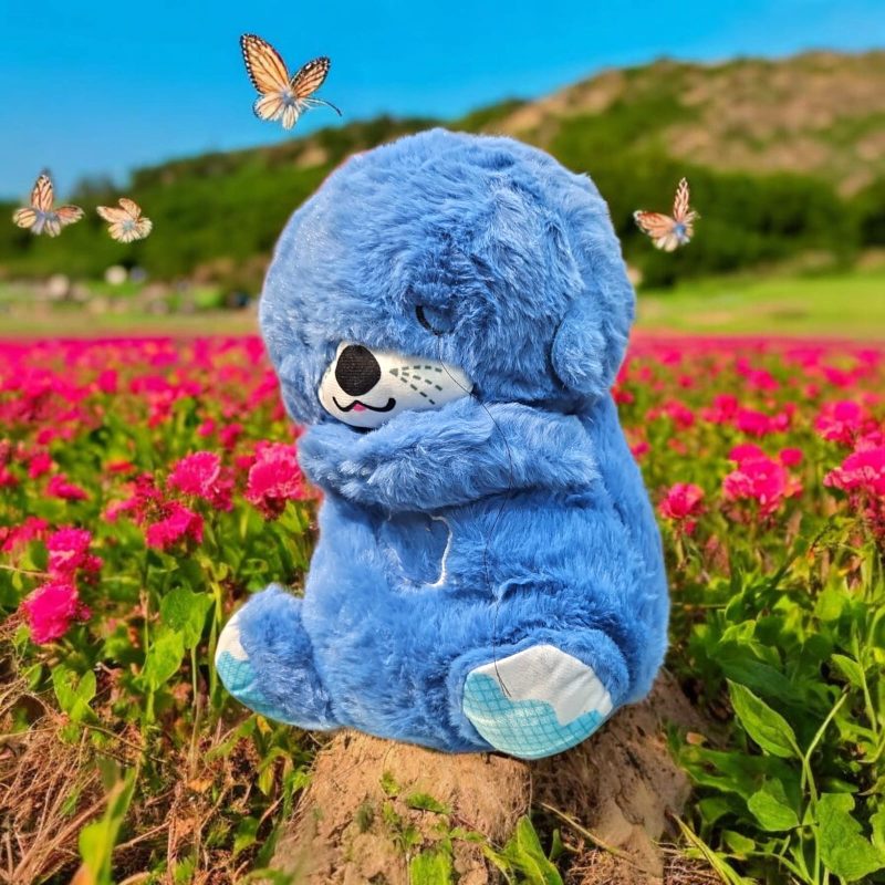 Breathing Teddy Otter Glowing Music for Baby Sensory Sleep Lights Rhythmic Simulation Plush for Babies Kids Soothing Sound and Décor Item - Image 6