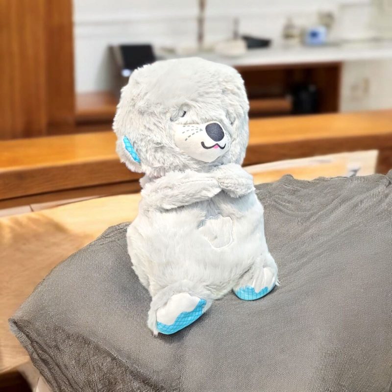 Breathing Teddy Otter Glowing Music for Baby Sensory Sleep Lights Rhythmic Simulation Plush for Babies Kids Soothing Sound and Décor Item - Image 11