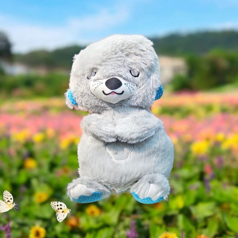 Breathing Teddy Otter Glowing Music for Baby Sensory Sleep Lights Rhythmic Simulation Plush for Babies Kids Soothing Sound and Décor Item - Image 8