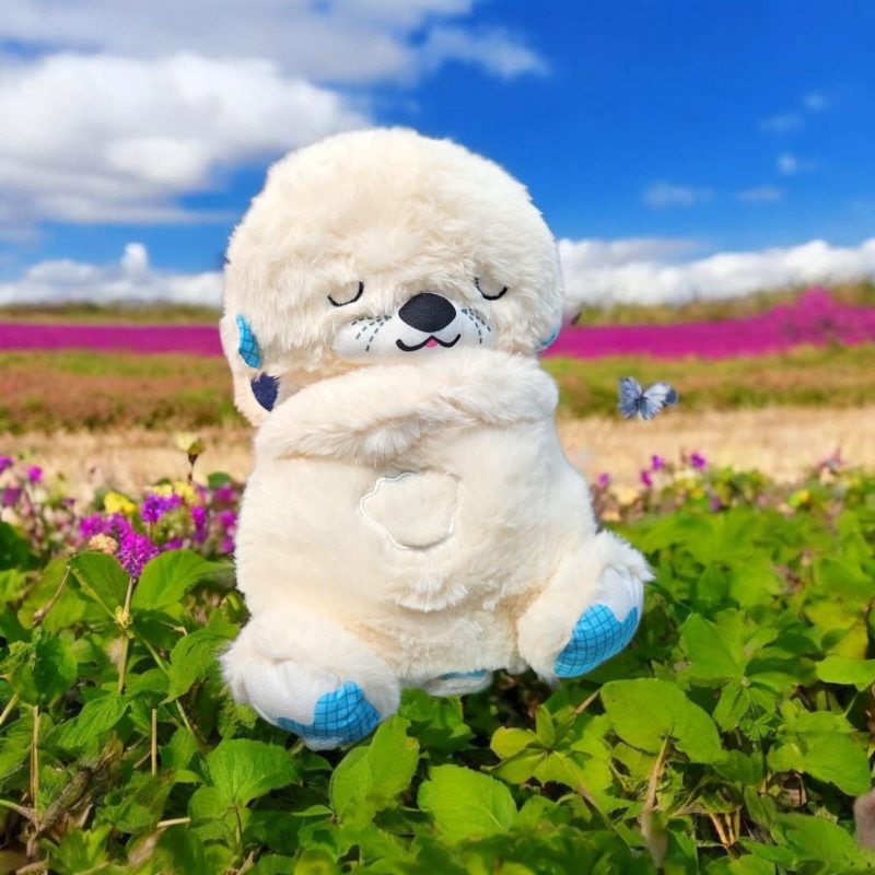Breathing Teddy Otter Glowing Music for Baby Sensory Sleep Lights Rhythmic Simulation Plush for Babies Kids Soothing Sound and Décor Item - Image 7