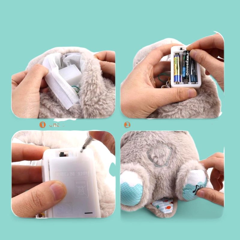 Breathing Teddy Otter Glowing Music for Baby Sensory Sleep Lights Rhythmic Simulation Plush for Babies Kids Soothing Sound and Décor Item - Image 10
