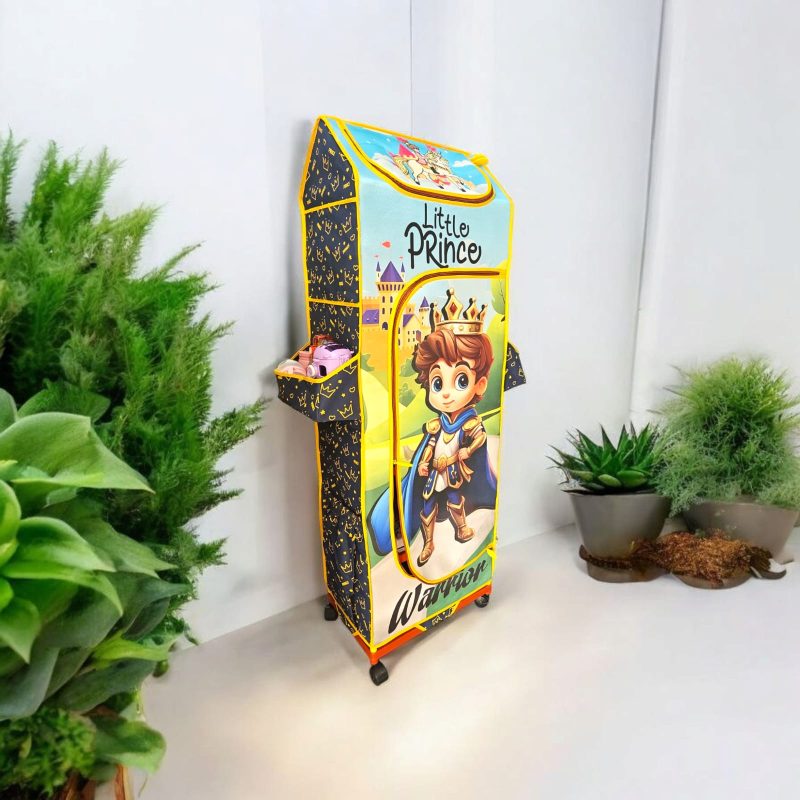 Cupboard | 4 Plastic Shelves Baby Foldable Wardrobe (Made in India), Unbreakable Material, (Plastic Structure - Image 3