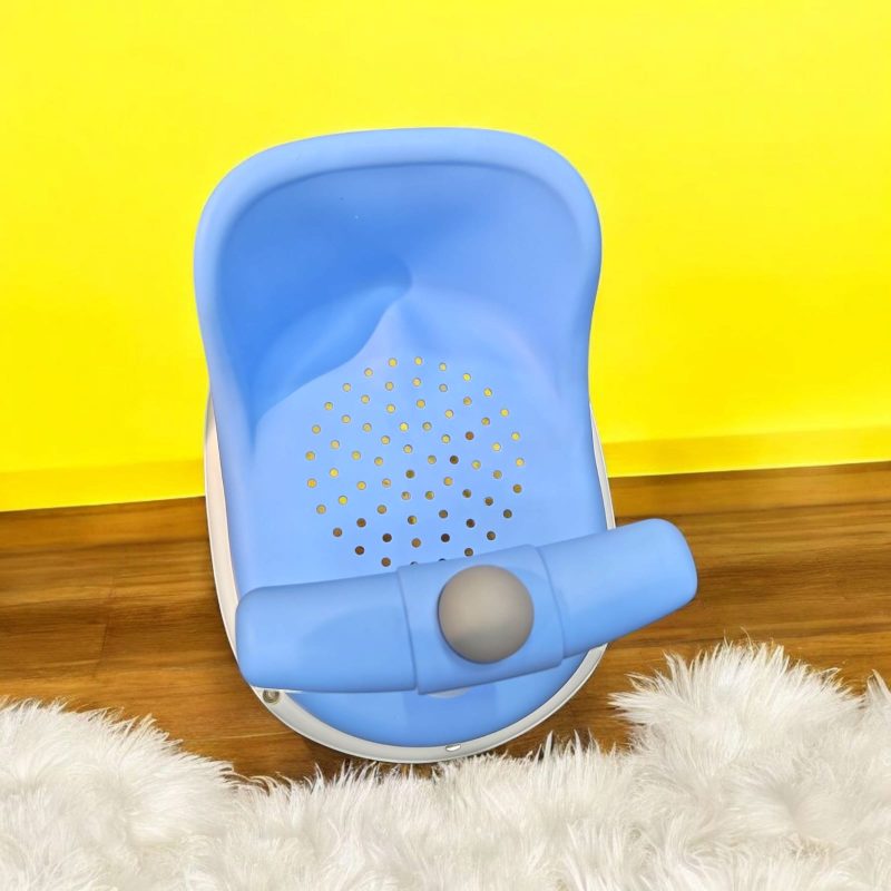 Premium Baby Bath Seat Hanging Soft Mat Fashionable for Living Room Home Travel Blue|Bathing & Grooming|Bath Tubs - Image 3