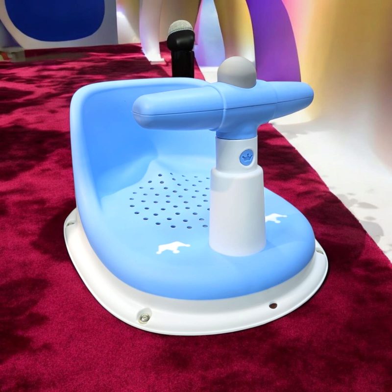 Premium Baby Bath Seat Hanging Soft Mat Fashionable for Living Room Home Travel Blue|Bathing & Grooming|Bath Tubs - Image 2