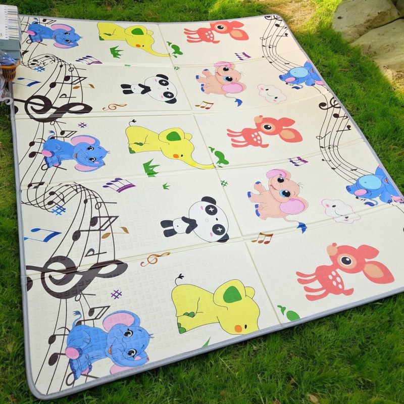 8 mm Premium Baby Play Mat - Foldable Crawling Mats, Floor Playmat for Babies 0 to 12 Months, Baby Girl Playing Mat, Tummy Time, Waterproof, Extra Large Size(180*200cm) ( 8 Mm), Reversible Foam Playmat
