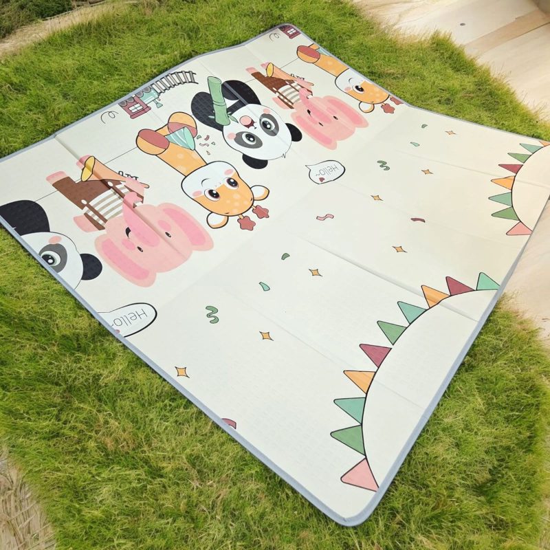 8 mm Premium Baby Play Mat - Foldable Crawling Mats, Floor Playmat for Babies 0 to 12 Months, Baby Girl Playing Mat, Tummy Time, Waterproof, Extra Large Size(180*200cm) ( 8 Mm), Reversible Foam Playmat - Image 2