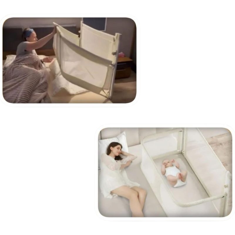 Baby Safety Bed Rail | Foldable & Height Adjustable Safety Bed Railing for babies | Toddler Safety Bedrail for New Born - Image 2