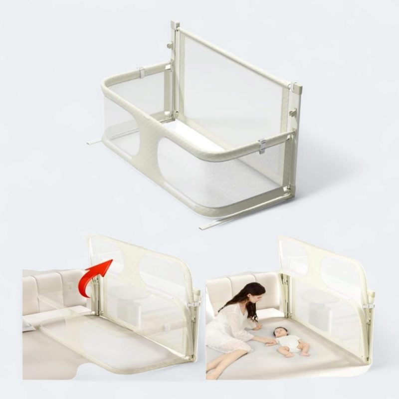 Baby Safety Bed Rail | Foldable & Height Adjustable Safety Bed Railing for babies | Toddler Safety Bedrail for New Born