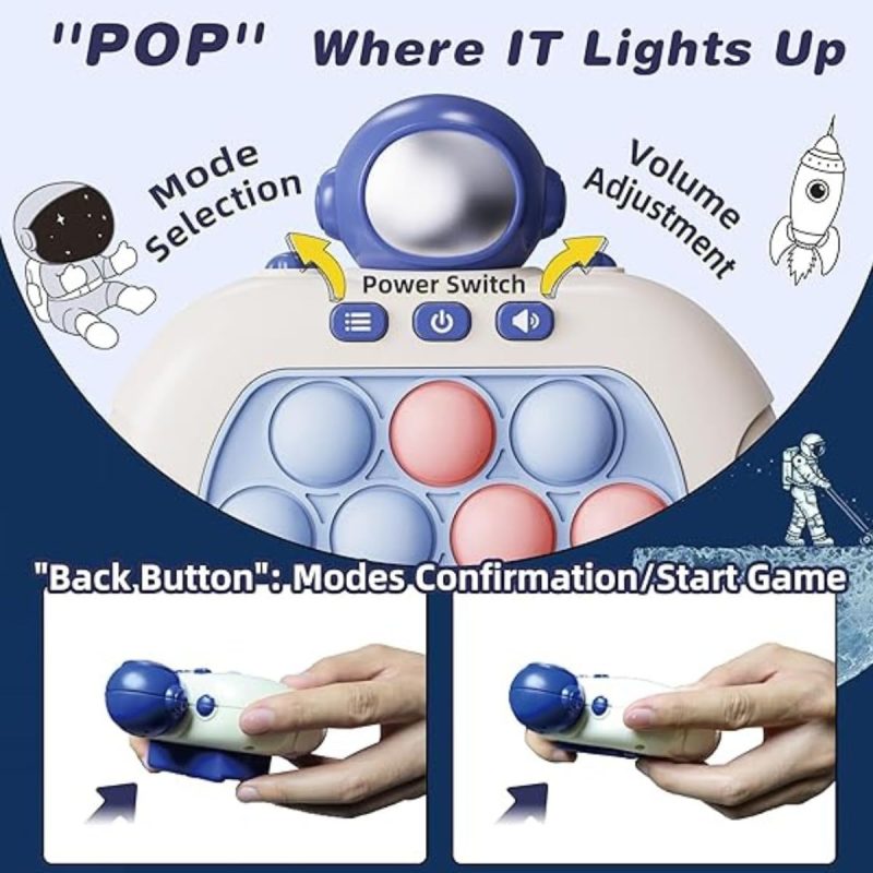 Fast Push Pop It Game for Kids – Fun & Interactive Bubble Pop Challenge Toy, Speed Game for Focus & Coordination, Durable & Colorful Sensory Toy - Image 4