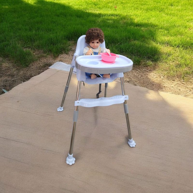 3 in 1 Height chair/ Baby Dining Chair with Footrest, Adjustable Tray and Seat Belt , Upto 20 kgs/ Feeding chair - Image 2