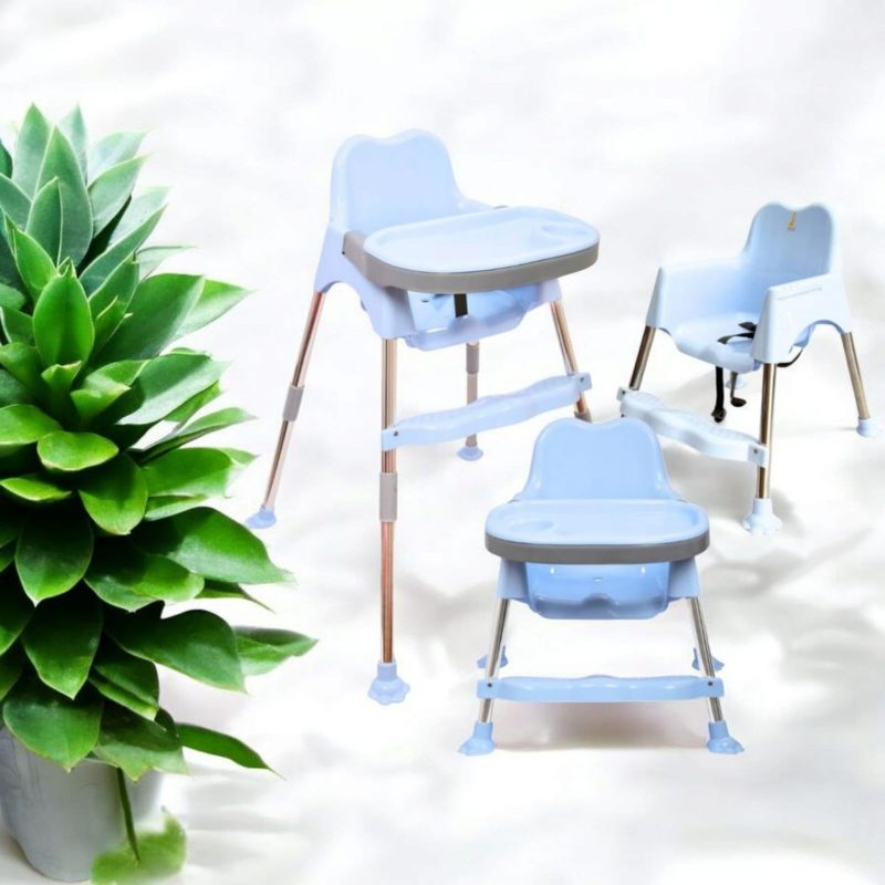 3 in 1 Height chair/ Baby Dining Chair with Footrest, Adjustable Tray and Seat Belt , Upto 20 kgs/ Feeding chair