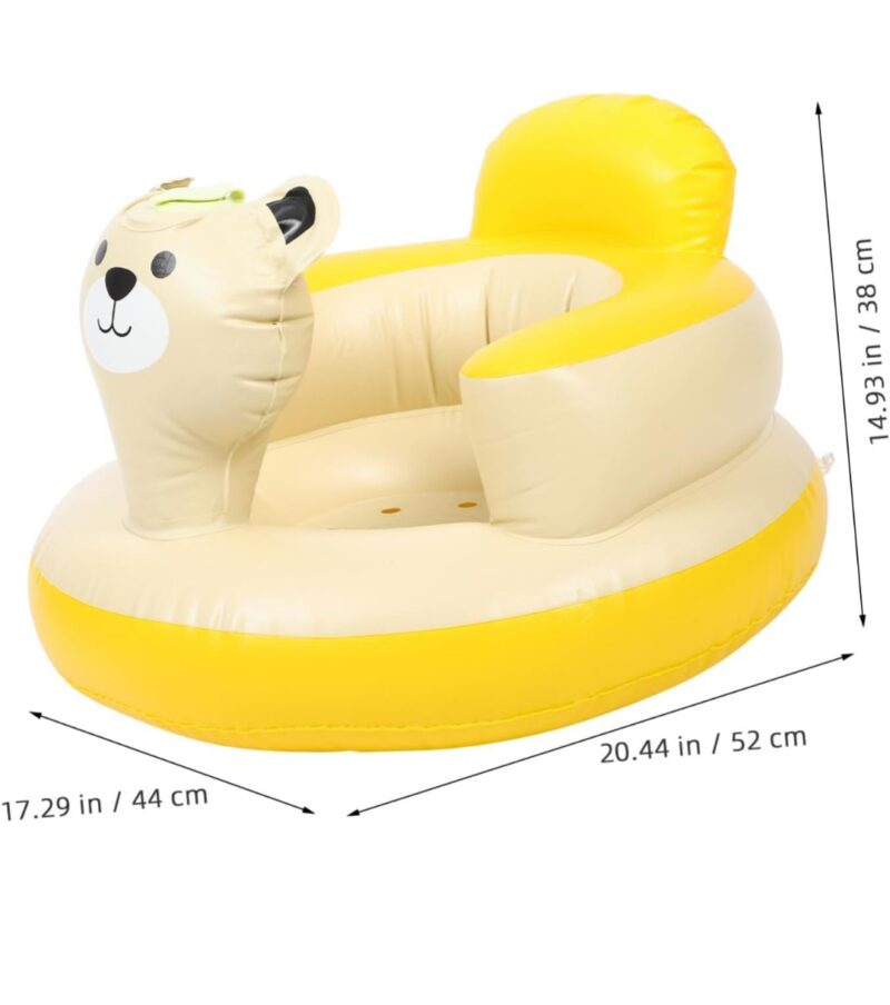Inflatable Baby Chair, Inflatable Sofa Chair, Baby Sofa, Baby Seat, Soft Support Chair for Sitting Training, Indoor and Outdoor Use, Lightweight and Portable, Easy to Clean, Skin Care - Image 2