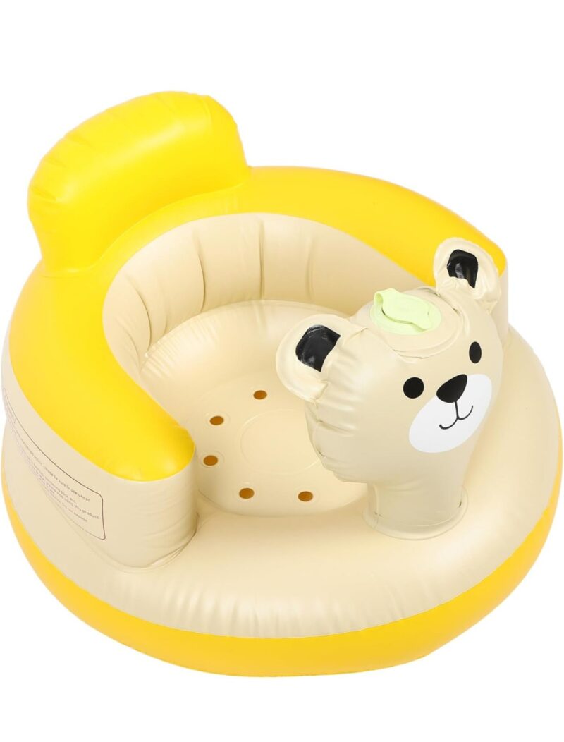 Inflatable Baby Chair, Inflatable Sofa Chair, Baby Sofa, Baby Seat, Soft Support Chair for Sitting Training, Indoor and Outdoor Use, Lightweight and Portable, Easy to Clean, Skin Care