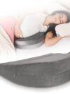 Memory Foam Maternity Pillow | Helps in Back Pain Relief Multipurpose Wedge Maternity Pillow for Body & Belly Support