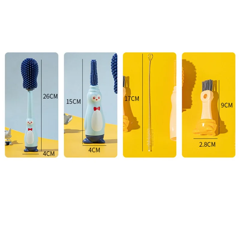 4 in 1 foodgrade silicone bottle brush